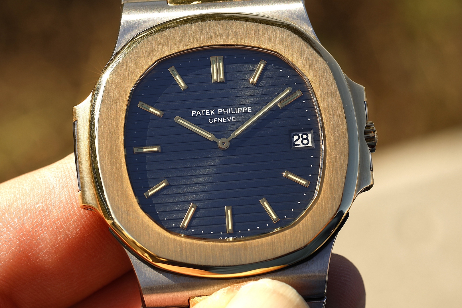 3700/1 Nautilus JUMBO (two-tone / sigma dial / extract and service papers) – Bild 2