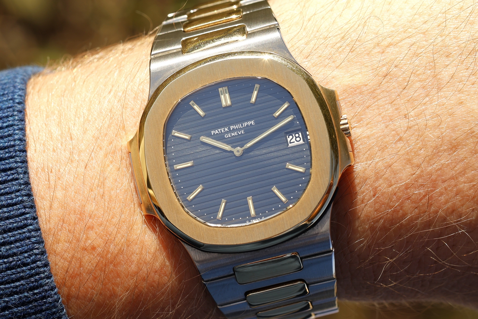 3700/1 Nautilus JUMBO (two-tone / sigma dial / extract and service papers) – Bild 3
