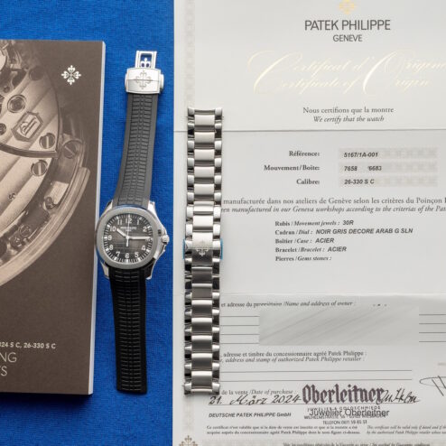 Alternative view of 5167/1A-001 Aquaunat (new unworn / 2024 german full set / with 5167A-001 style)