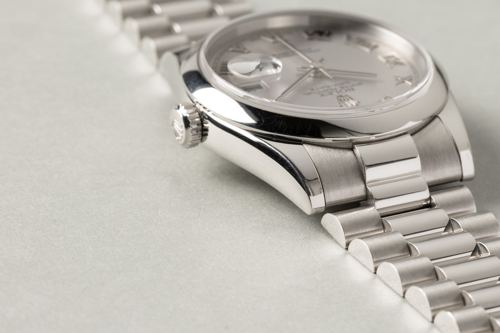 118206 Day-Date (unpolished / caseback sticker / italian full set / full bracelet) – Bild 12