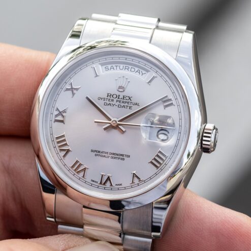 Alternative view of 118206 Day-Date (unpolished / caseback sticker / italian full set / full bracelet)