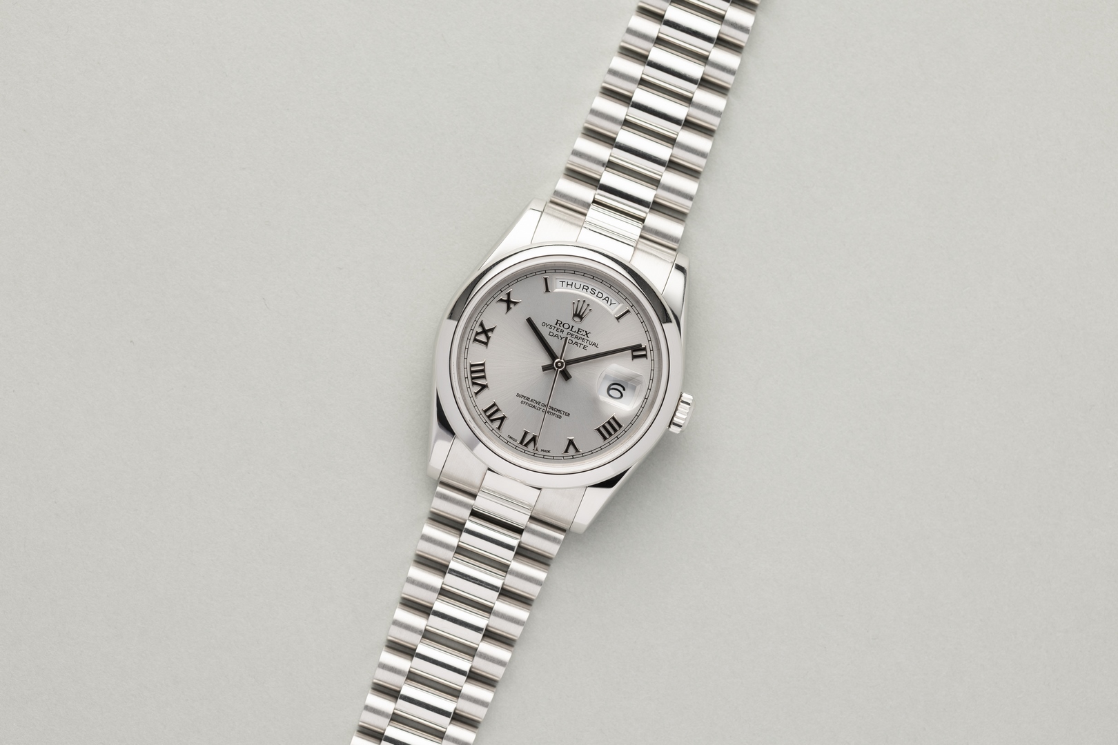 118206 Day-Date (unpolished / caseback sticker / italian full set / full bracelet) – Bild 7