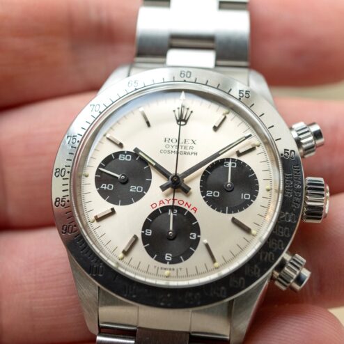 Alternative view of 6265 Daytona (rare and beautiful BIG RED cream dial / from 1980)