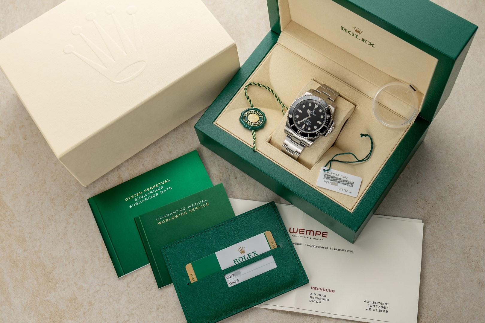 114060 Submariner No Date (2019 / full set from first owner / LC100 Germany) – Bild 3