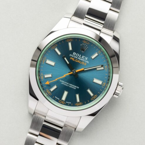 116400GV Milgauss (blue dial / 2019 full set / unpolished top) - Image 5