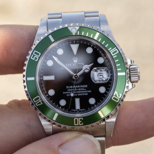 Alternative view of 16610LV Submariner Date (F series / unpolished / Flat Four / wonderful full set)