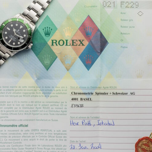 16610LV Submariner Date (F series / unpolished / Flat Four / wonderful full set) – Bild 4